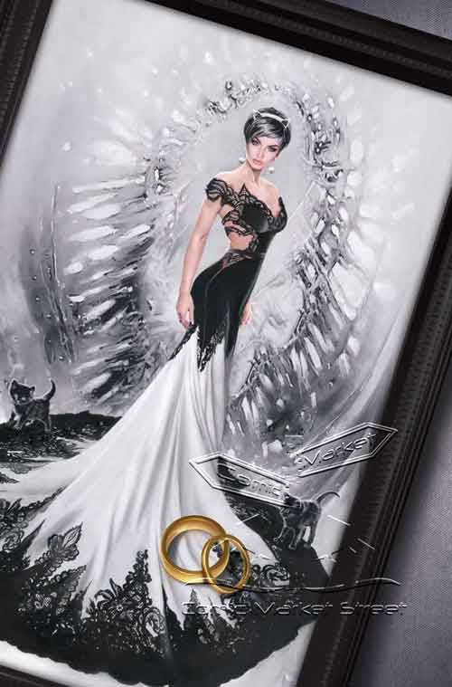 Selina Kyle Framed Bridal Portrait variant by Natalie Sanders